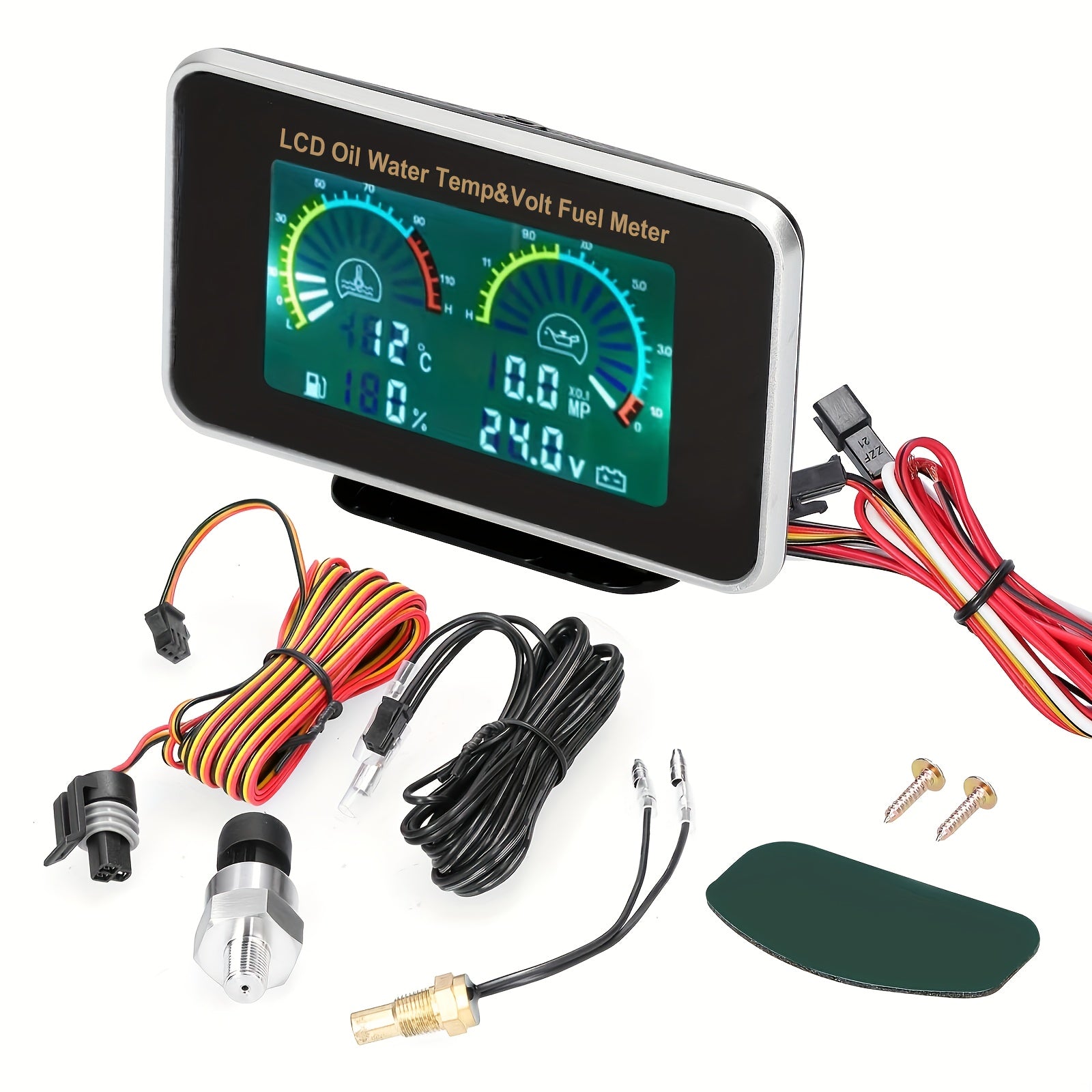 4-in-1 Digital Car Dashboard Gauge