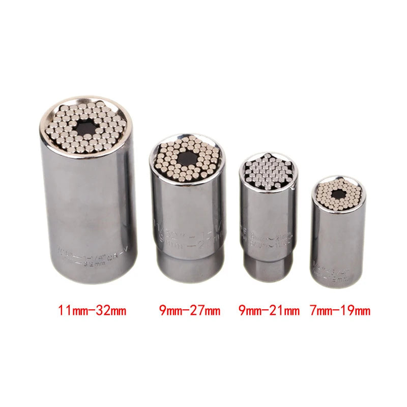 Universal Torque Wrench Head Set Socket Sleeve 7-19mm 9-27mm