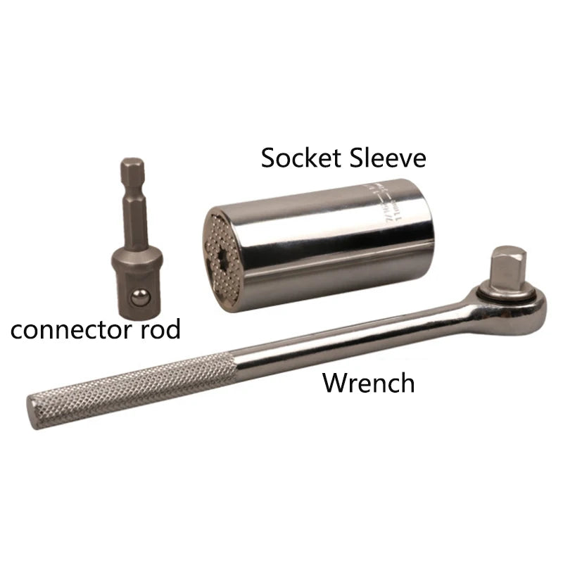 Universal Torque Wrench Head Set Socket Sleeve 7-19mm 9-27mm