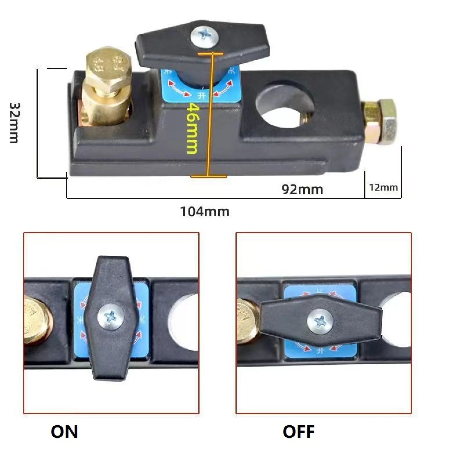 Car Battery Master Cut Off Switch